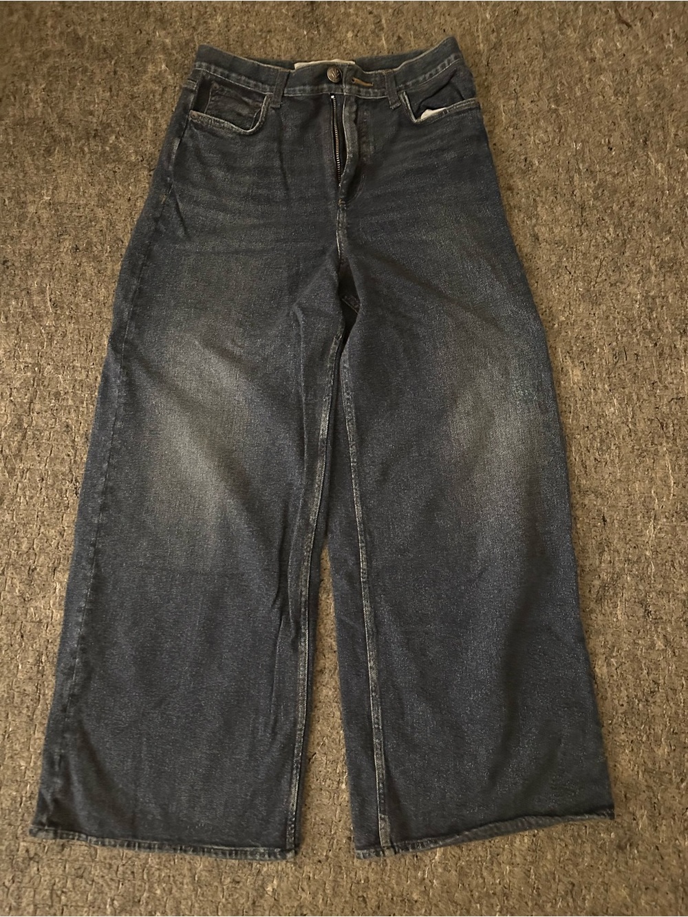 rag & bone Wide-Leg Miramar pant in Dark Blue Wash